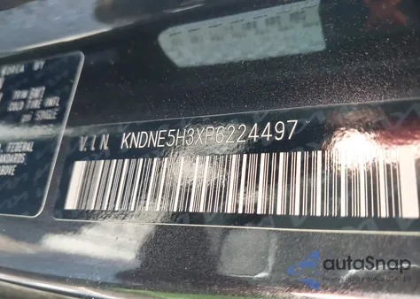 2023 Kia Carnival Mpv Sx z USA, uszkodzony, nr VIN KNDNE5H3XP6224497